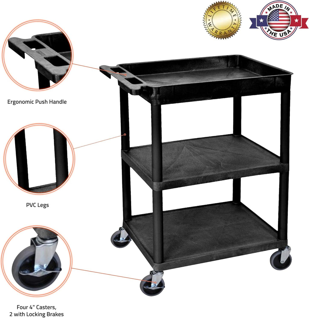 3 Shelf Tub Cart