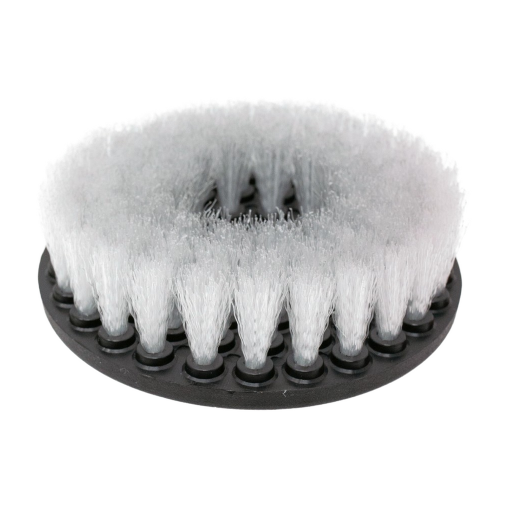 5" x 1" White Soft Round Drill Brush