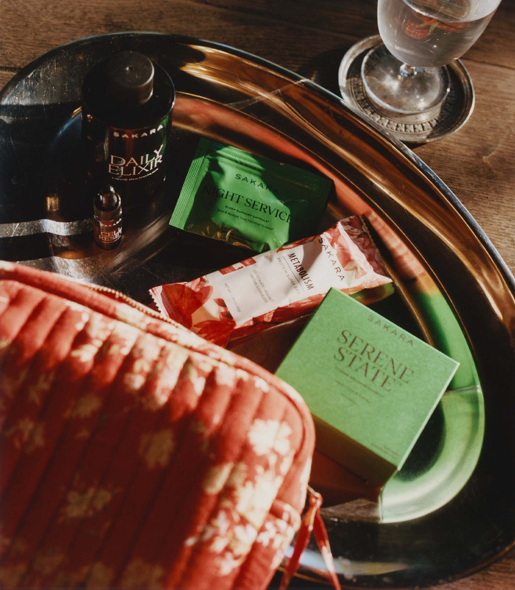 Swwheelz & Sakara Travel Essentials -- Lantana Floral