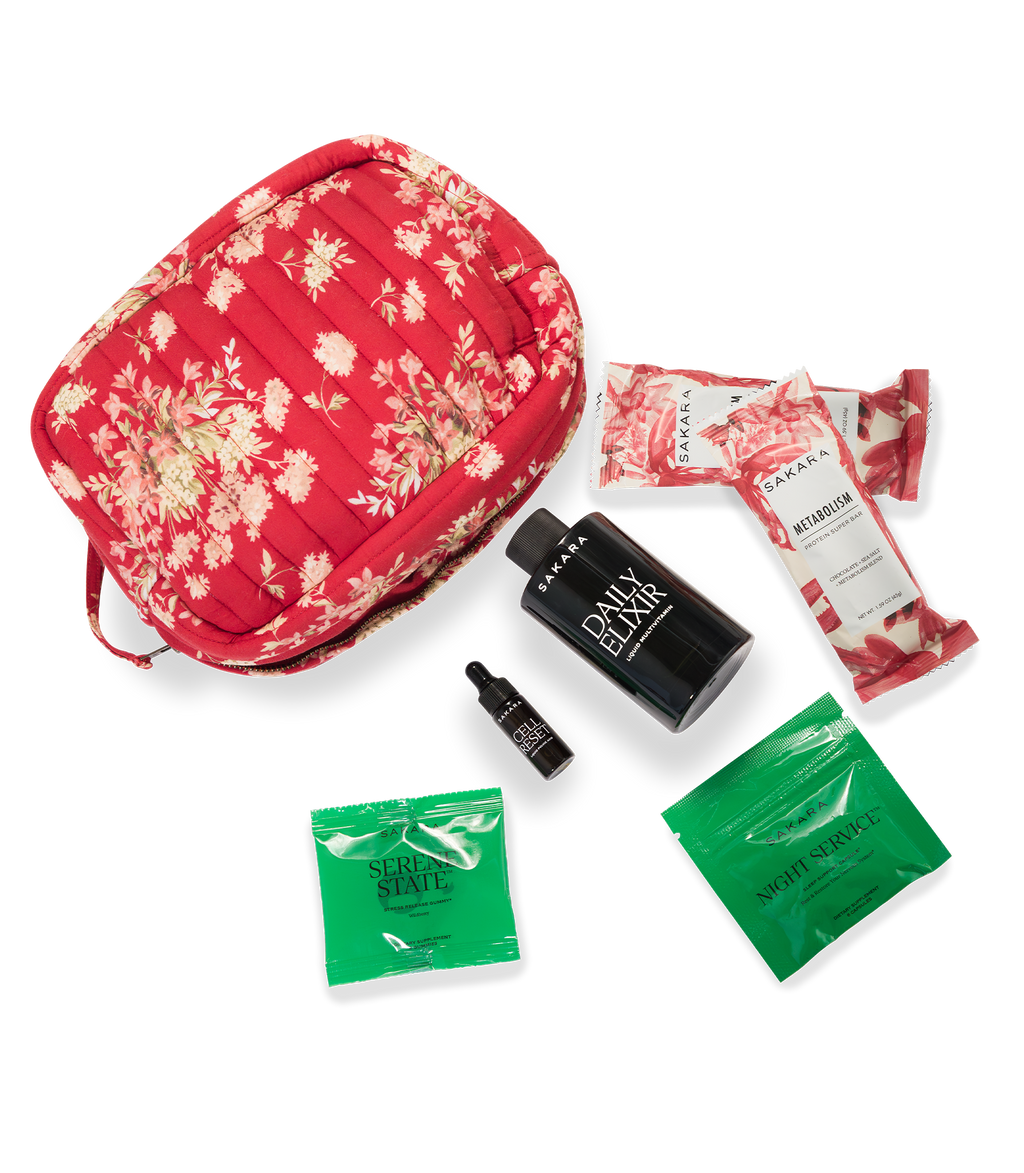 Swwheelz & Sakara Travel Essentials -- Lantana Floral