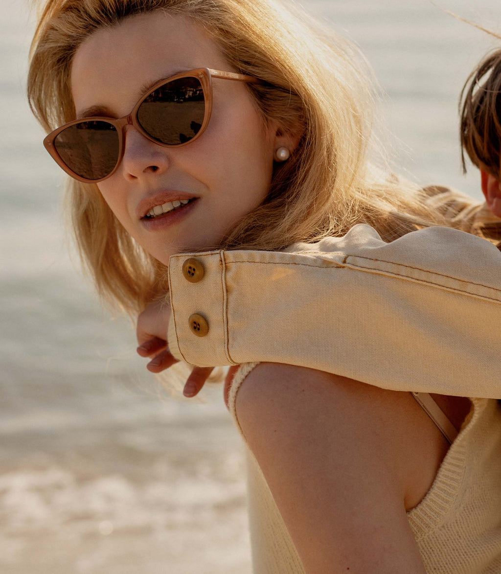 Swwheelz By Garrett Leight Doyenne Sunglasses -- Mink