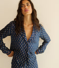 Elene Top -- Bleu Taormina Paisley