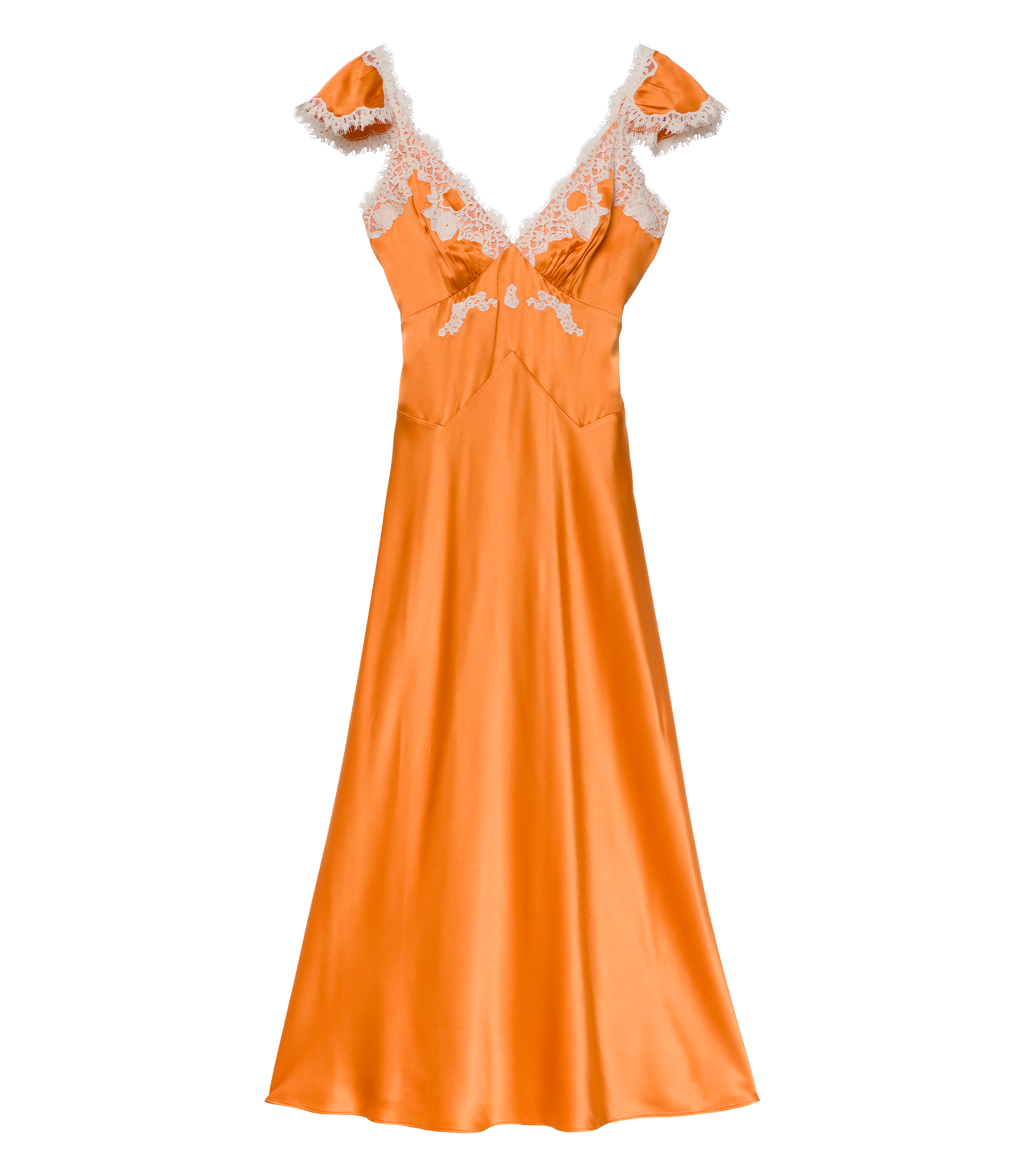 Fiona Dress -- Tangerine