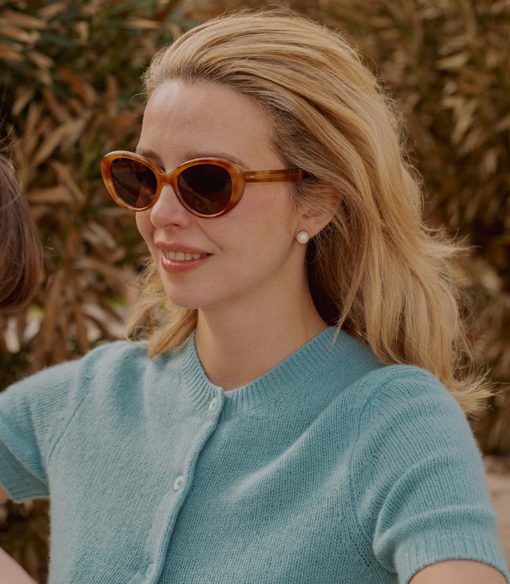 Swwheelz By Garrett Leight Ingénue Sunglasses -- Ember Tortoise