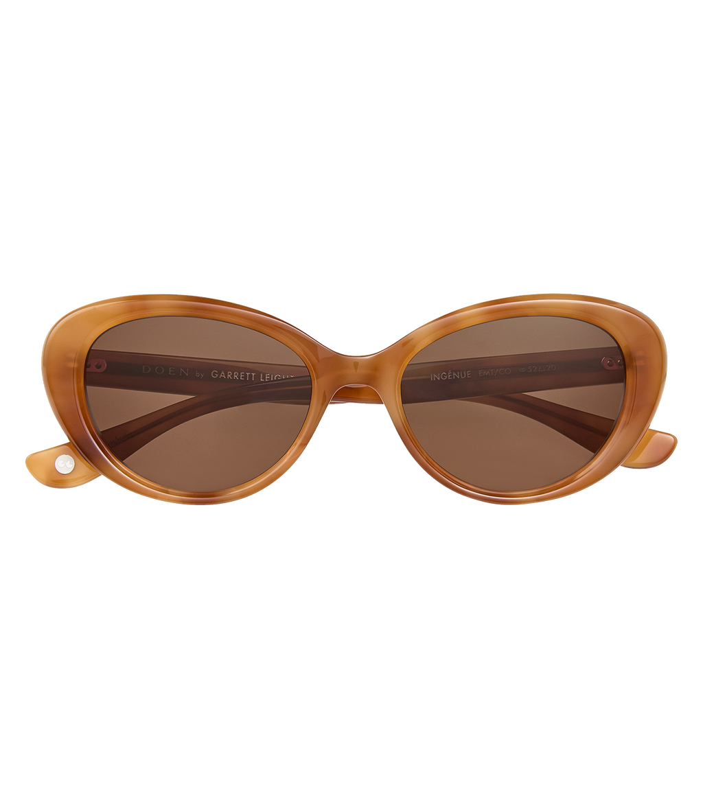 Swwheelz By Garrett Leight Ingénue Sunglasses -- Ember Tortoise