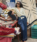Lavon Fringe Pant -- Bleu Taormina Paisley