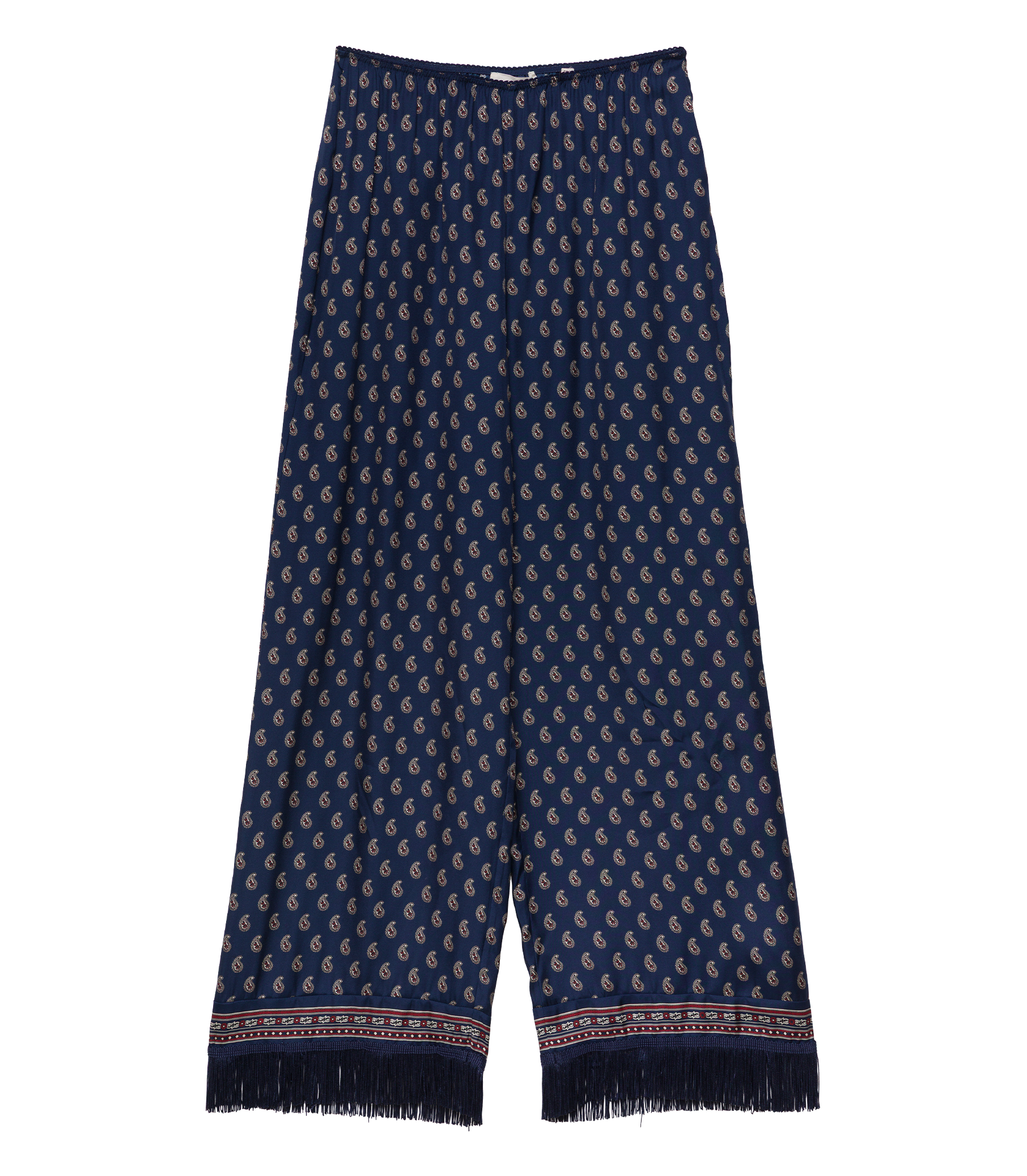 Lavon Fringe Pant -- Bleu Taormina Paisley