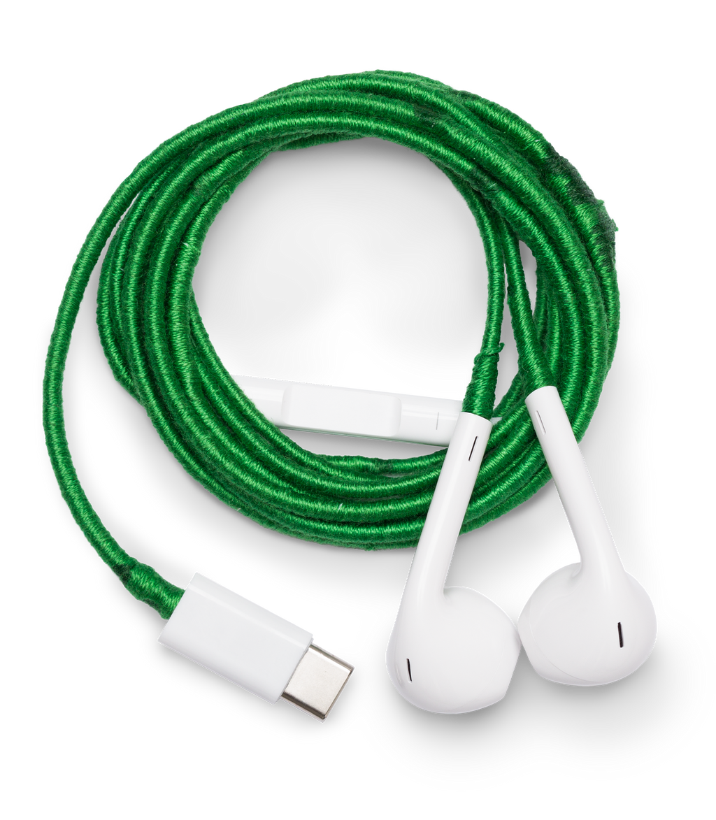 Le Pom Pom & Swwheelz Headphones -- Vert