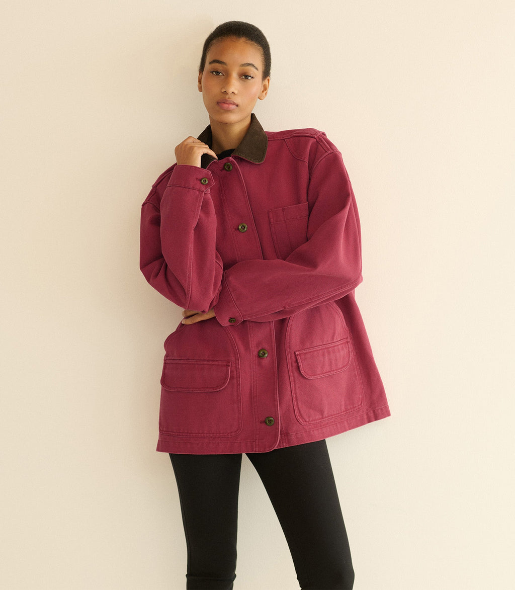 Pascual Jacket -- Washed Crimson