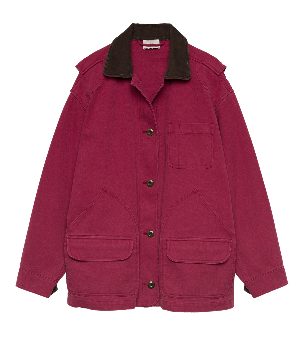 Pascual Jacket -- Washed Crimson