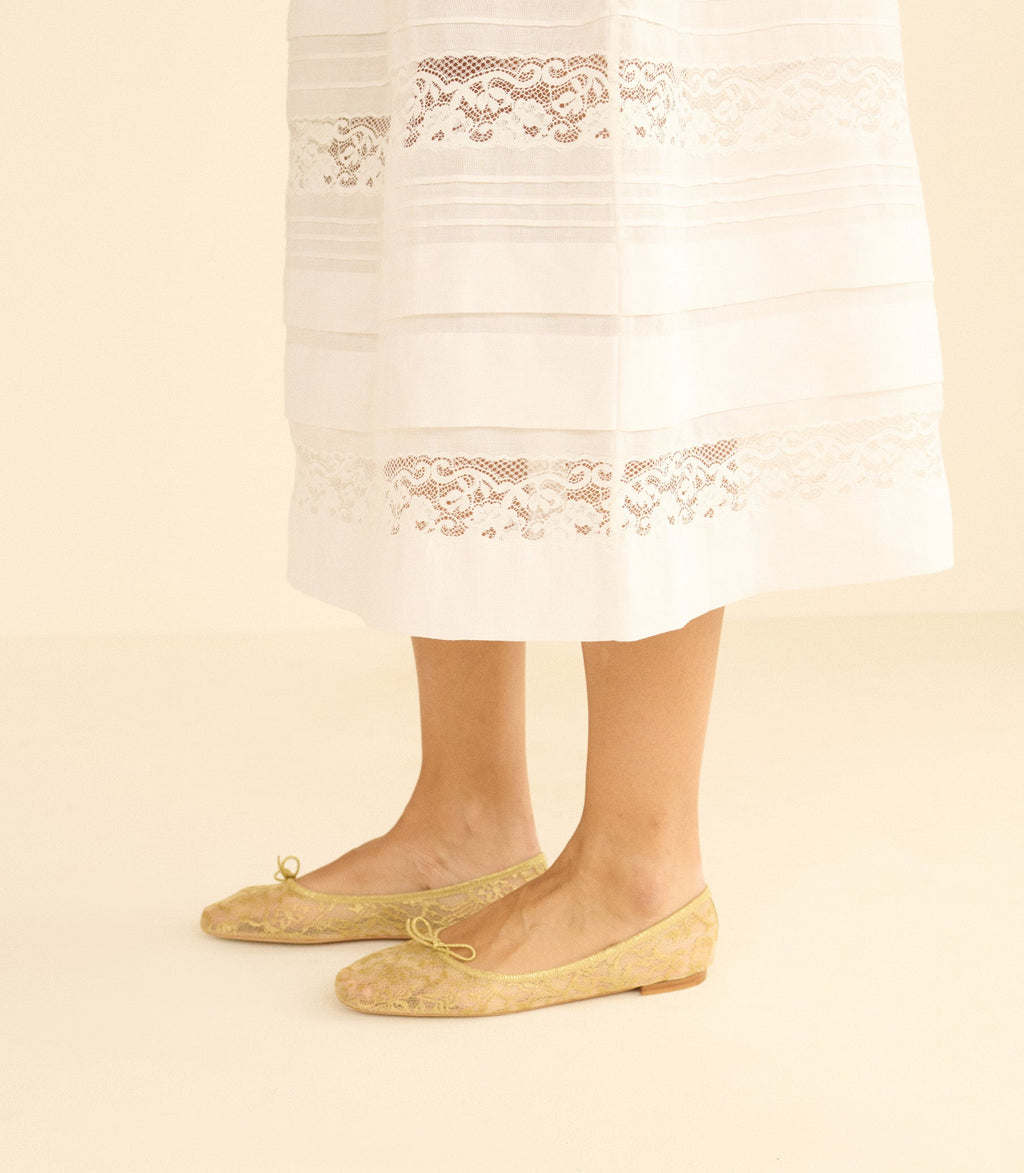 Pillar Mary Jane -- Gold Lace
