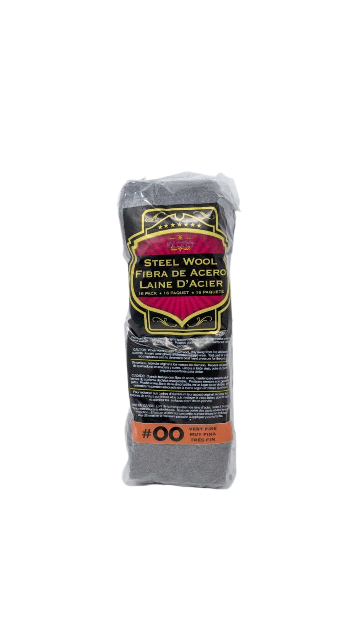 #00 Steel Wool - 16 Pack
