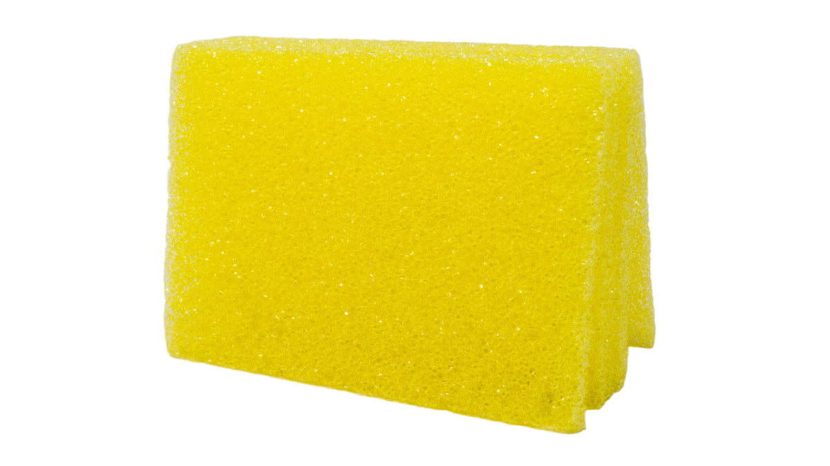 1/4" Thin Yellow Bug Sponge Pad - 6 Pack
