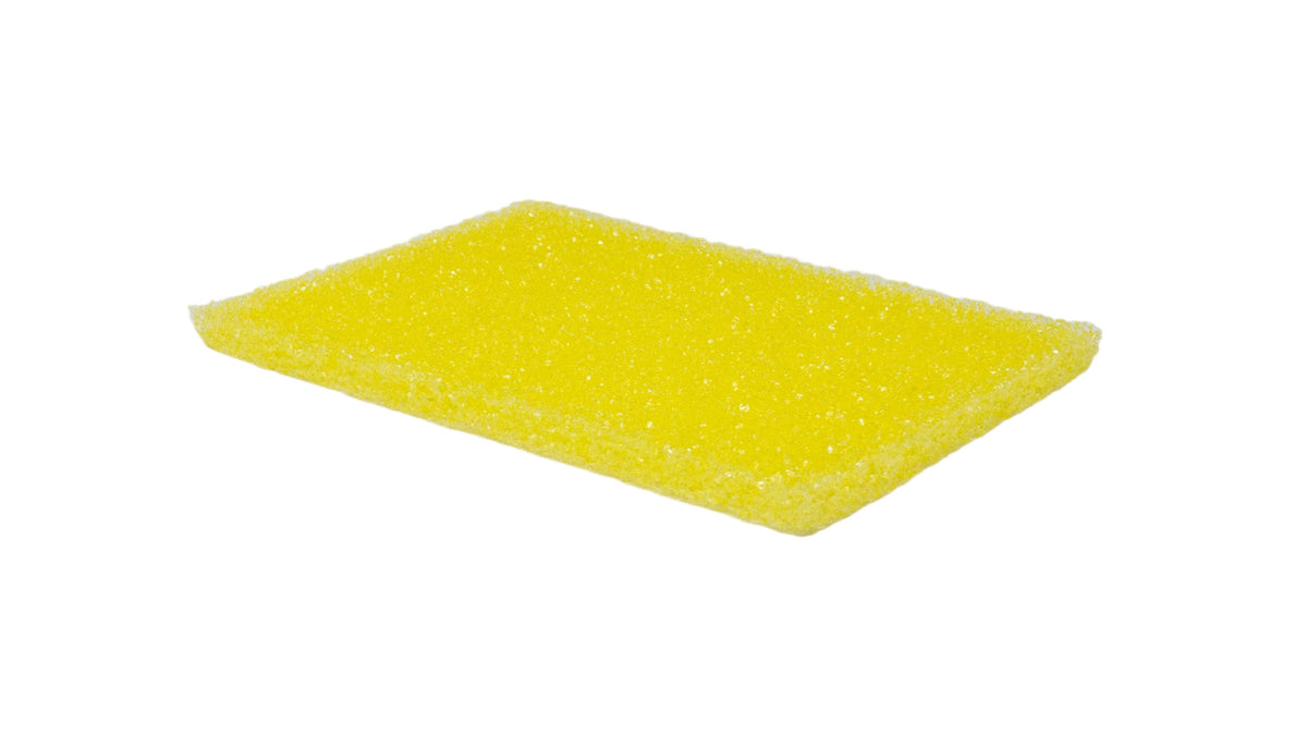 1/4" Thin Yellow Bug Sponge Pad - 6 Pack
