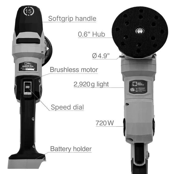 A4500 5" Dual Action Cordless Polisher
