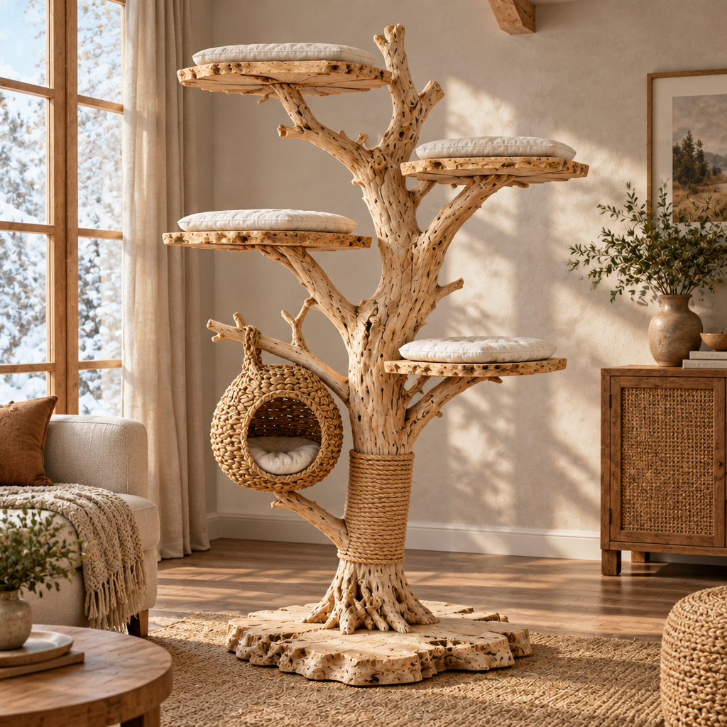 Tidewood Driftwood Cat Tree side view