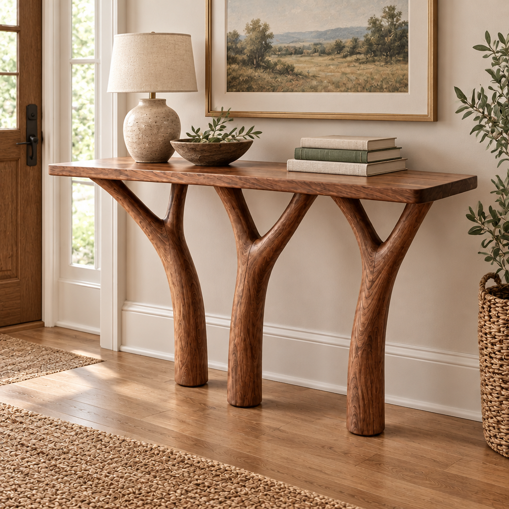 Rowan Branch Console Table in use