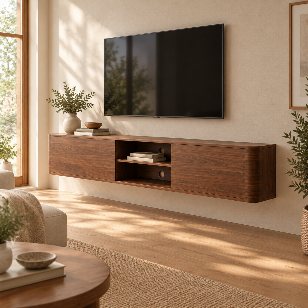 Sora Floating Media Console side view