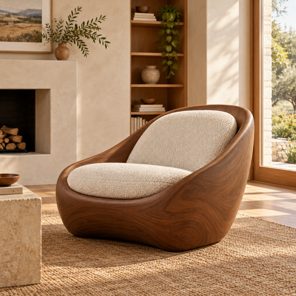 Mojave Sculpted Lounge Chair side view
