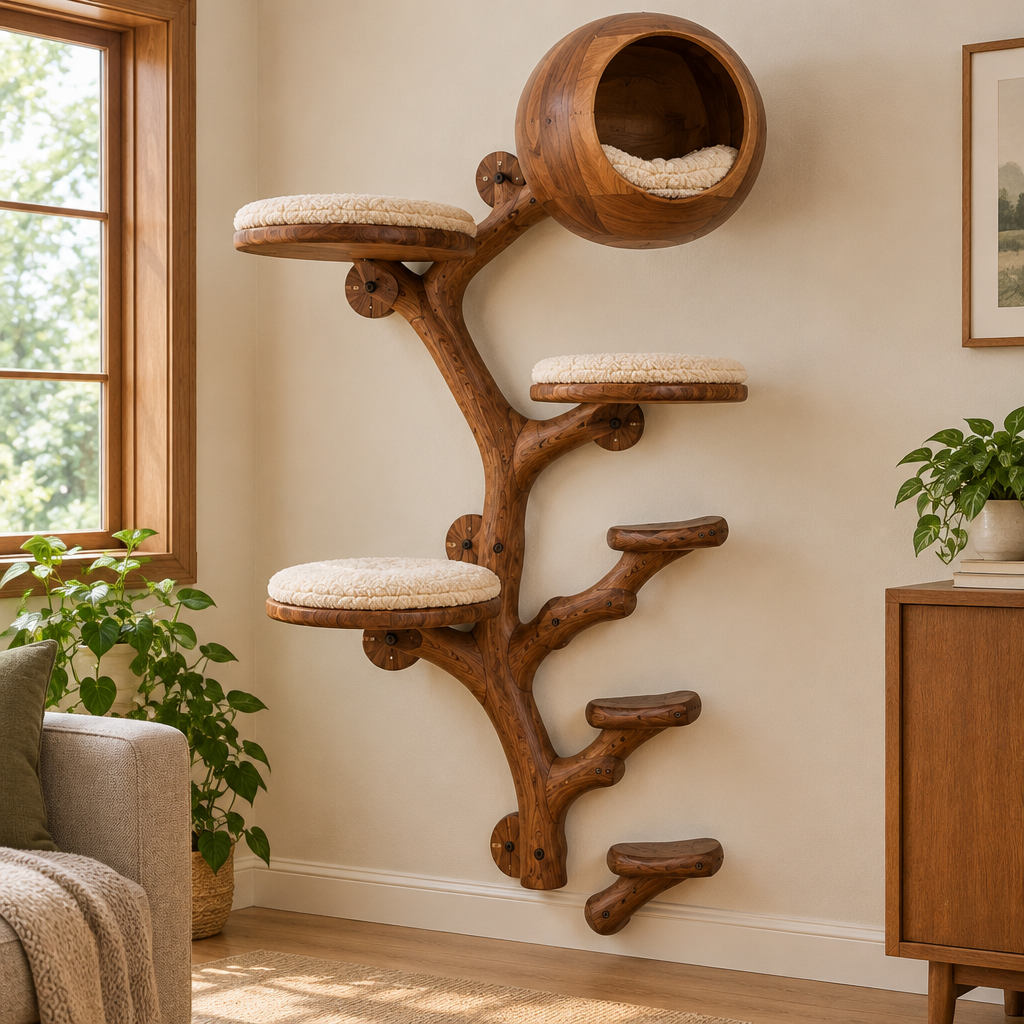 Rowan Branch Cat Wall Set side view