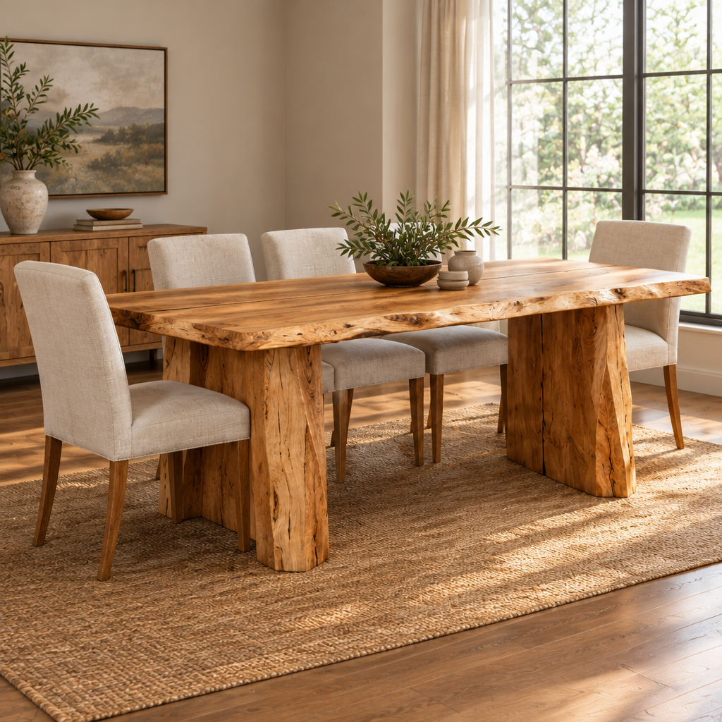 Tidewood Live-Edge Dining Table side view