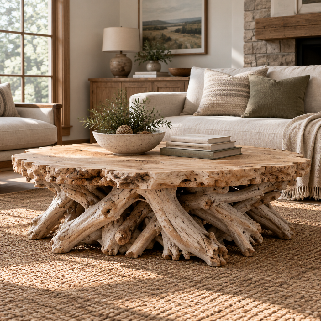Tidewood Root Coffee Table side view