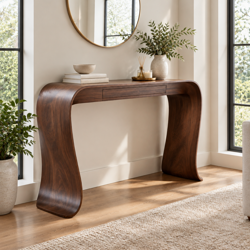 Atelier Ribbon Console with Drawer in a living space