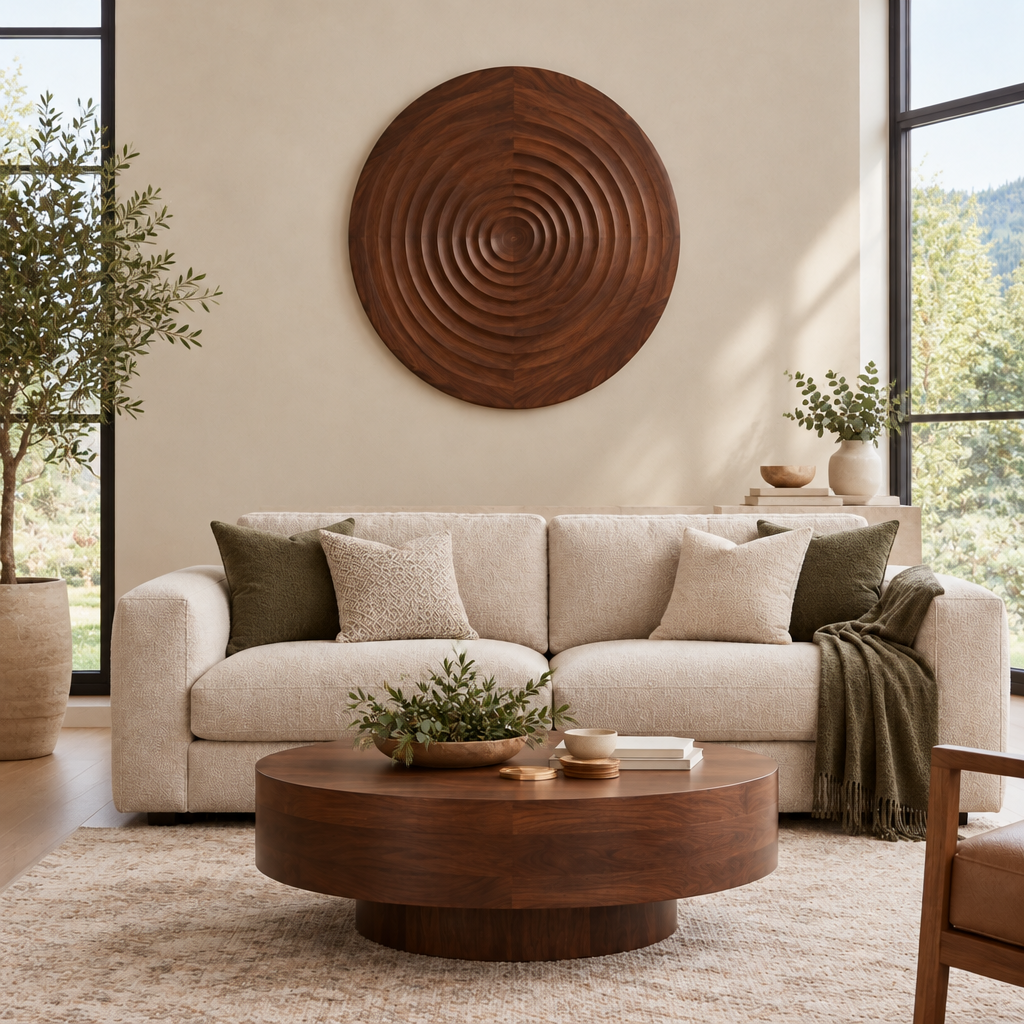 Atelier Ripple Circle Wall Art in a living space