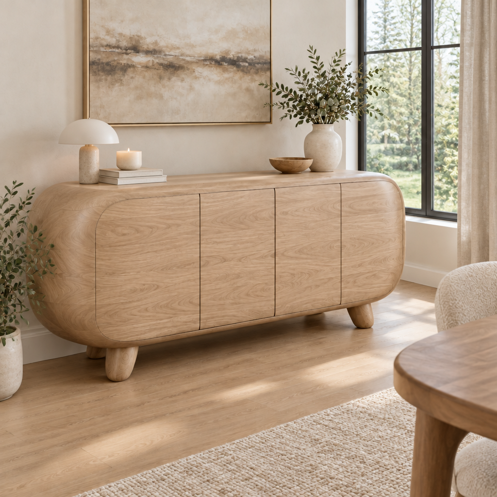 Atelier Pebble Sideboard in Natural Oak finish