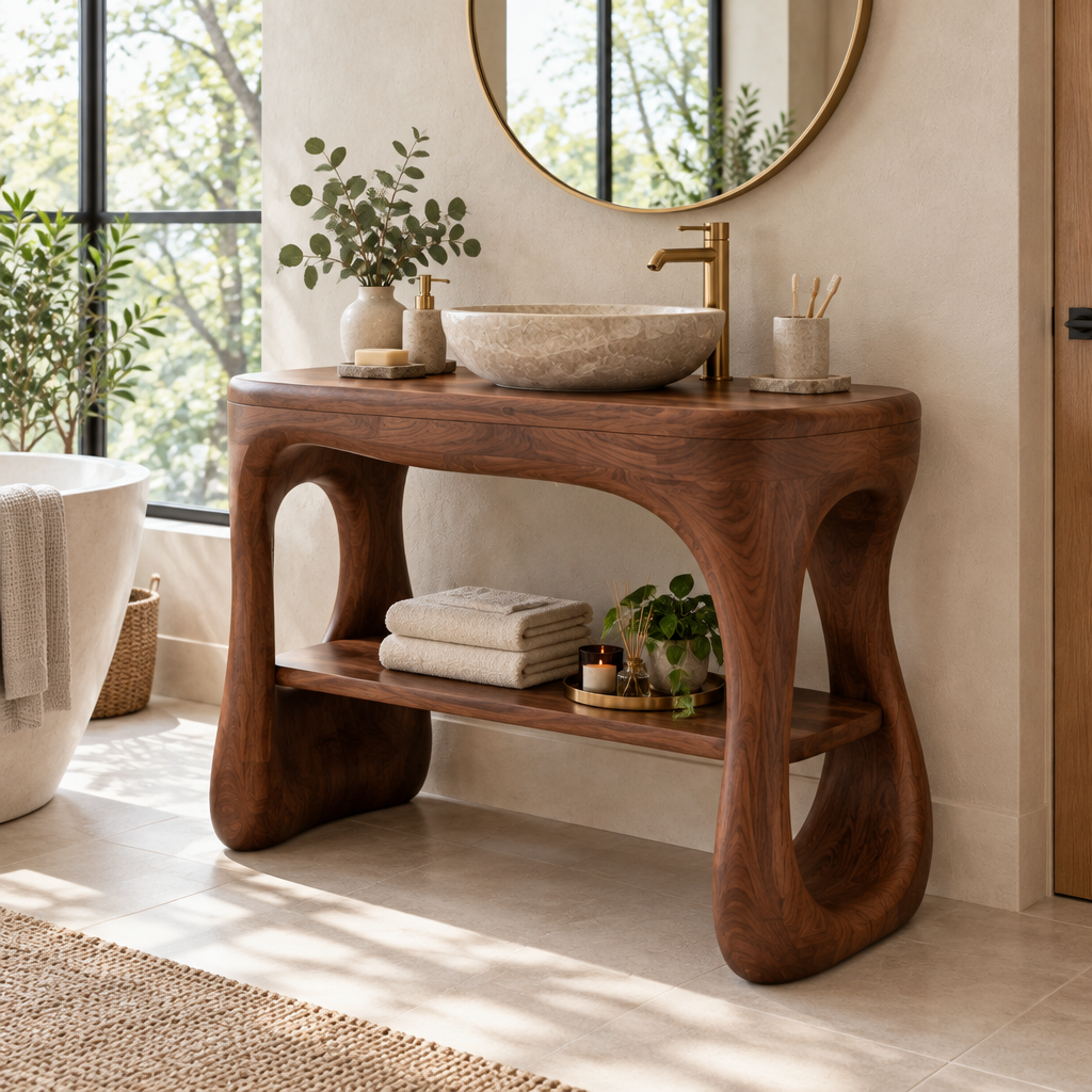 Atelier Organic Freestanding Vanity side view