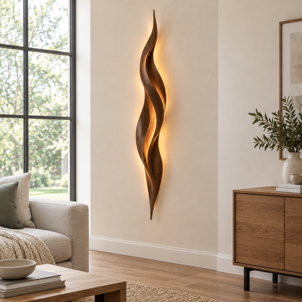 Atelier Flame Wall Light side view
