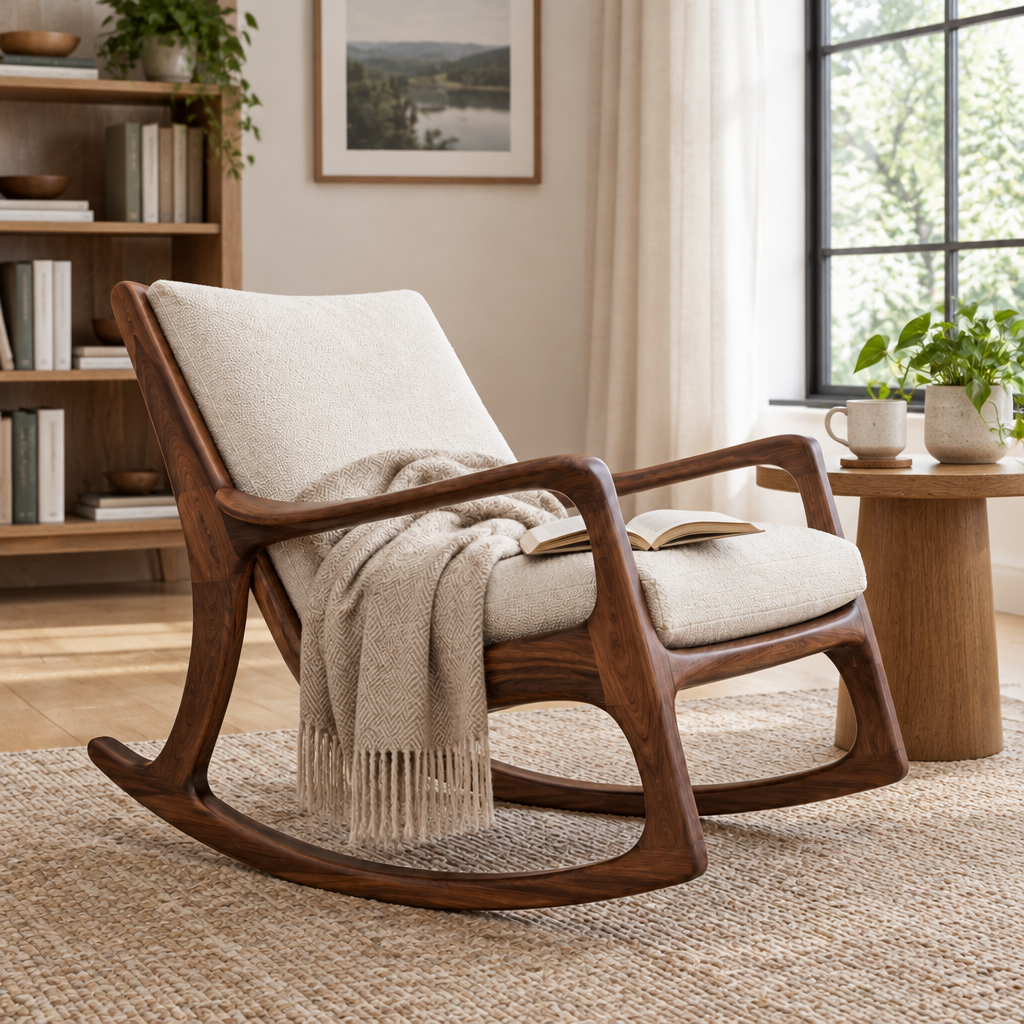 Atelier Sculpted Rocking Chair in use