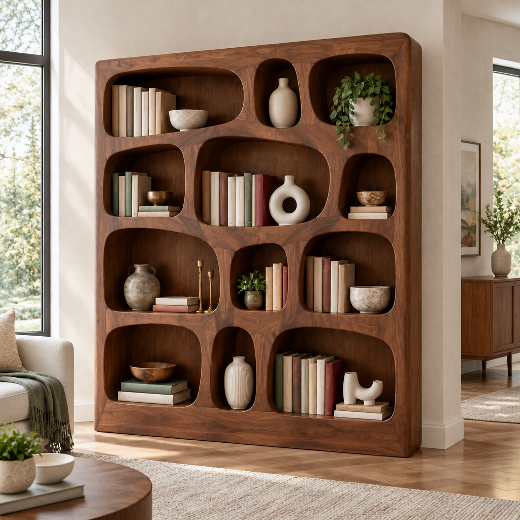 Atelier Organic Cell Bookshelf in a living space