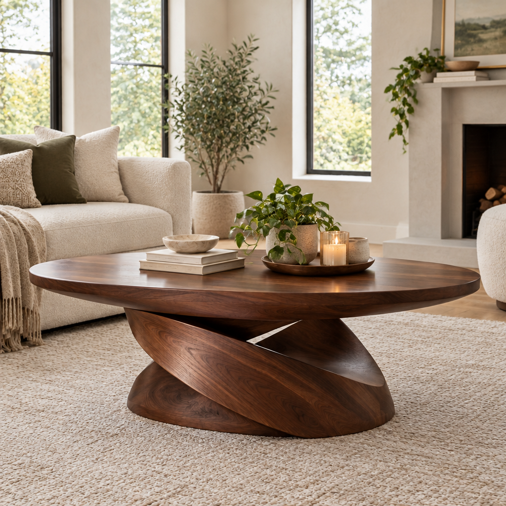 Atelier Twisted Ribbon Coffee Table in a living space