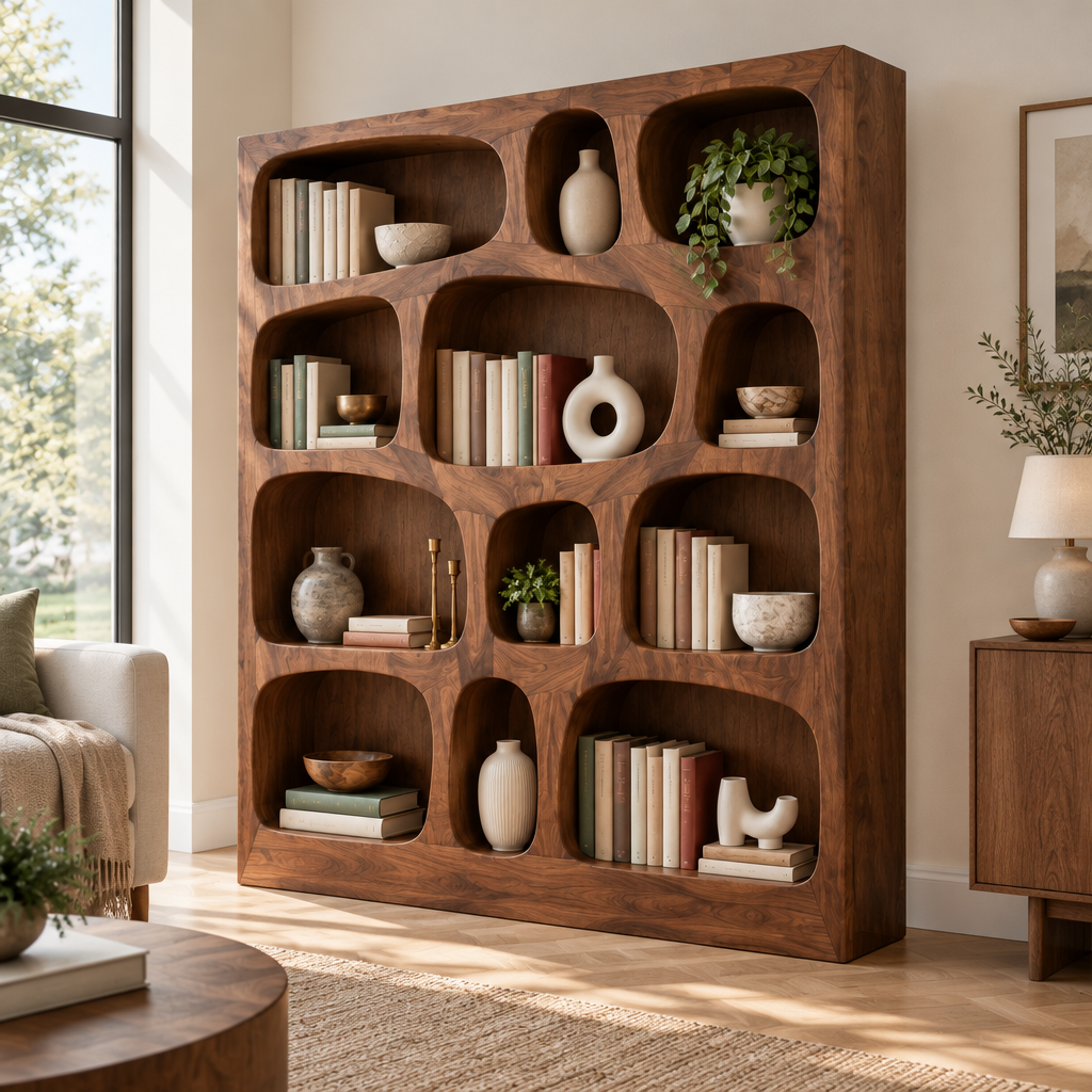 Atelier Organic Cell Bookshelf side view