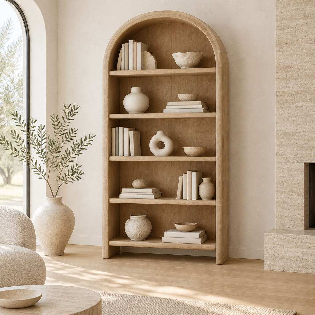 Cove Arched Bookshelf