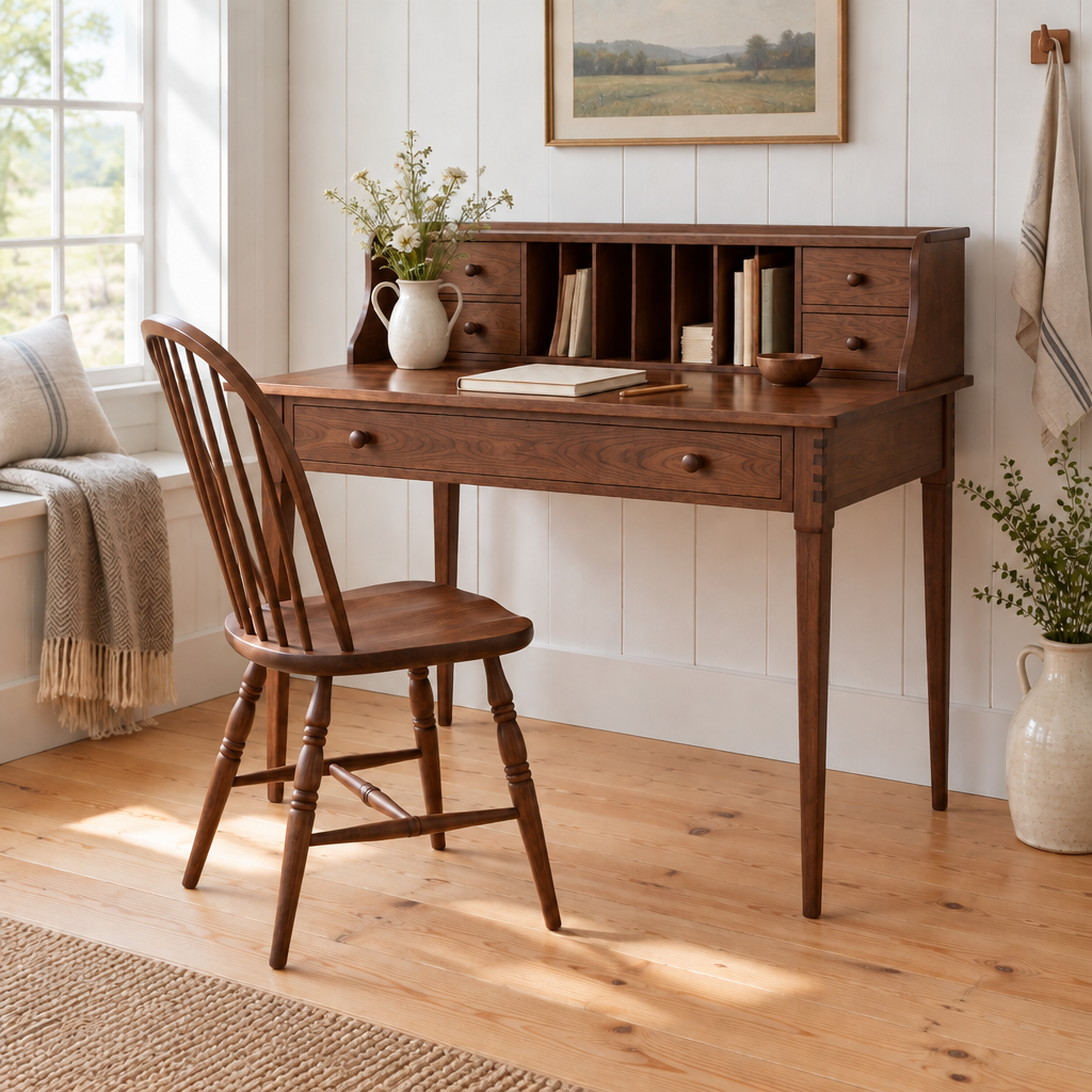 Linden Shaker Writing Desk in Walnut finish