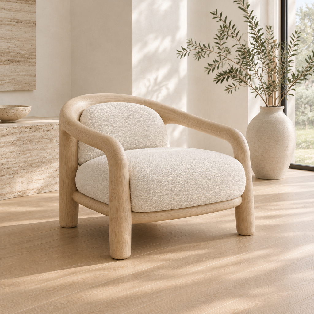 Cove Rounded Lounge Chair side view