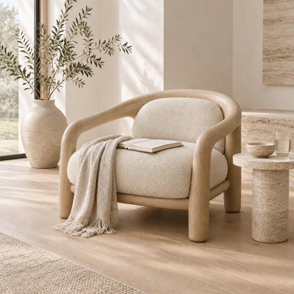Cove Rounded Lounge Chair in use