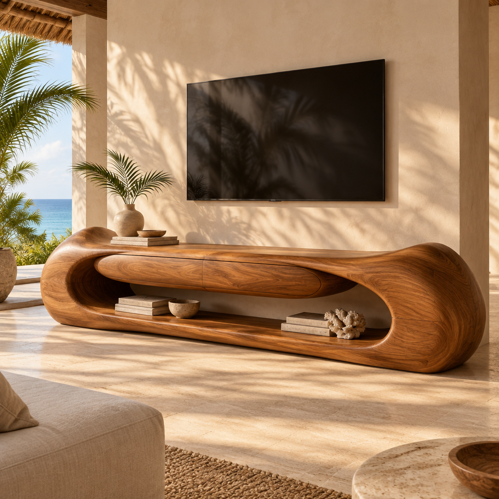 Solana Dune Sculpted Media Console