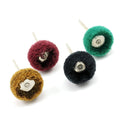 Mixed Grit Satin Finish Buffing Wheels, 4 Pack