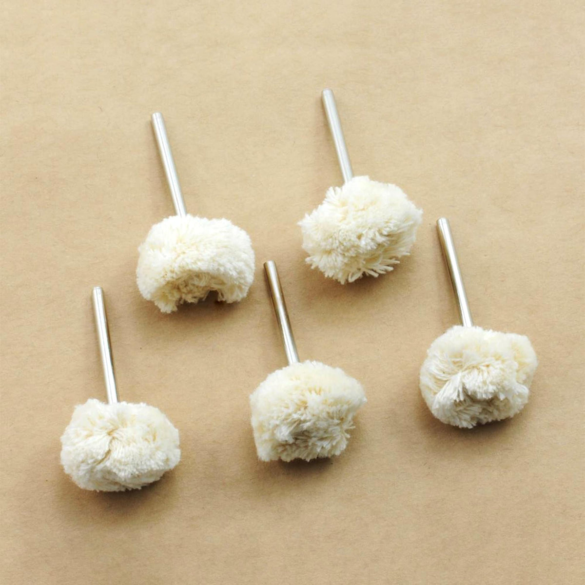 Fine Cotton Thread Polishing Wheels, 25 mm, 5 Pack