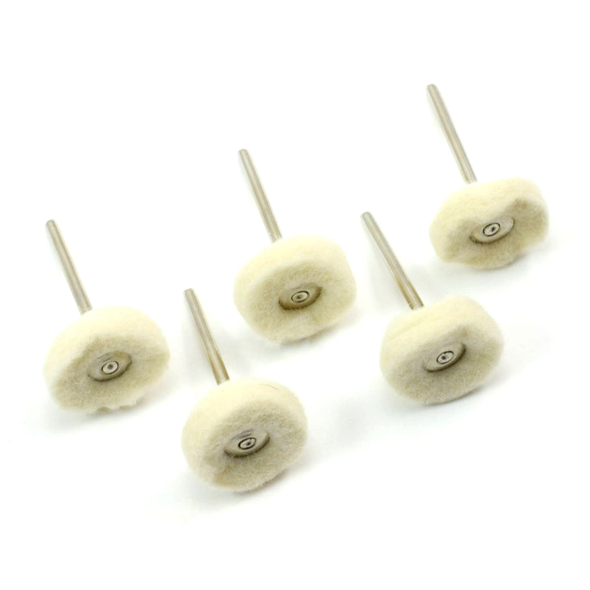 Fine Felt Polishing Wheels, 25 mm, 5 Pack