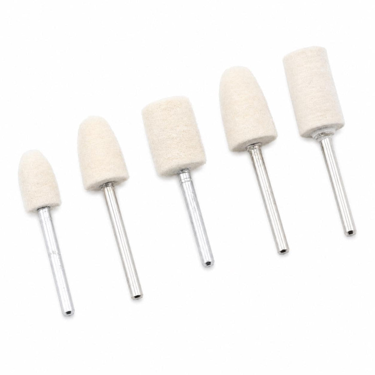 Wool Felt Polishing Bobs, 5 Pack