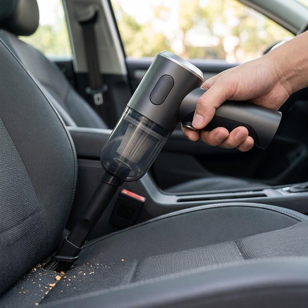 Cordless Mini Car Vacuum, USB-C Rechargeable