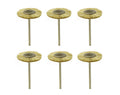 White Bristle Polishing Brushes, 6 Pack