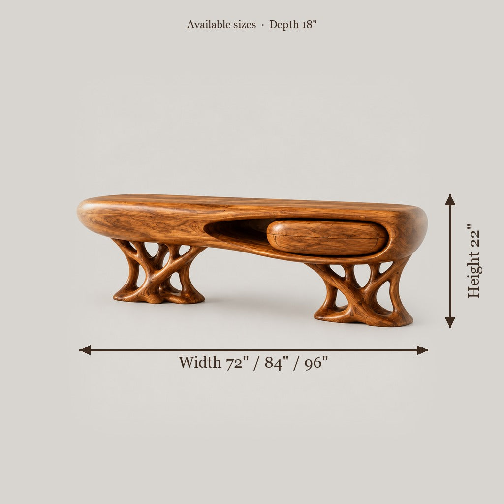 Solana Coral Base Media Console size chart
